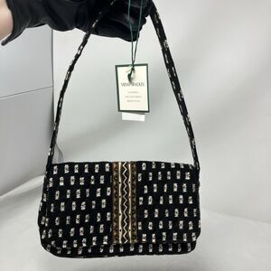 Vera Bradley Retired Jilly Zebras Safari Small Shoulder Bag Purse 9x5x3